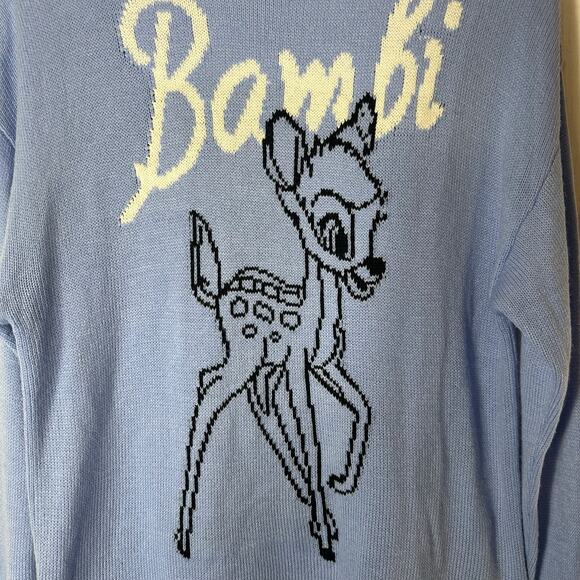 H&M Disney Bambi Sweater Tunic Light Blue - Picture 3 of 6